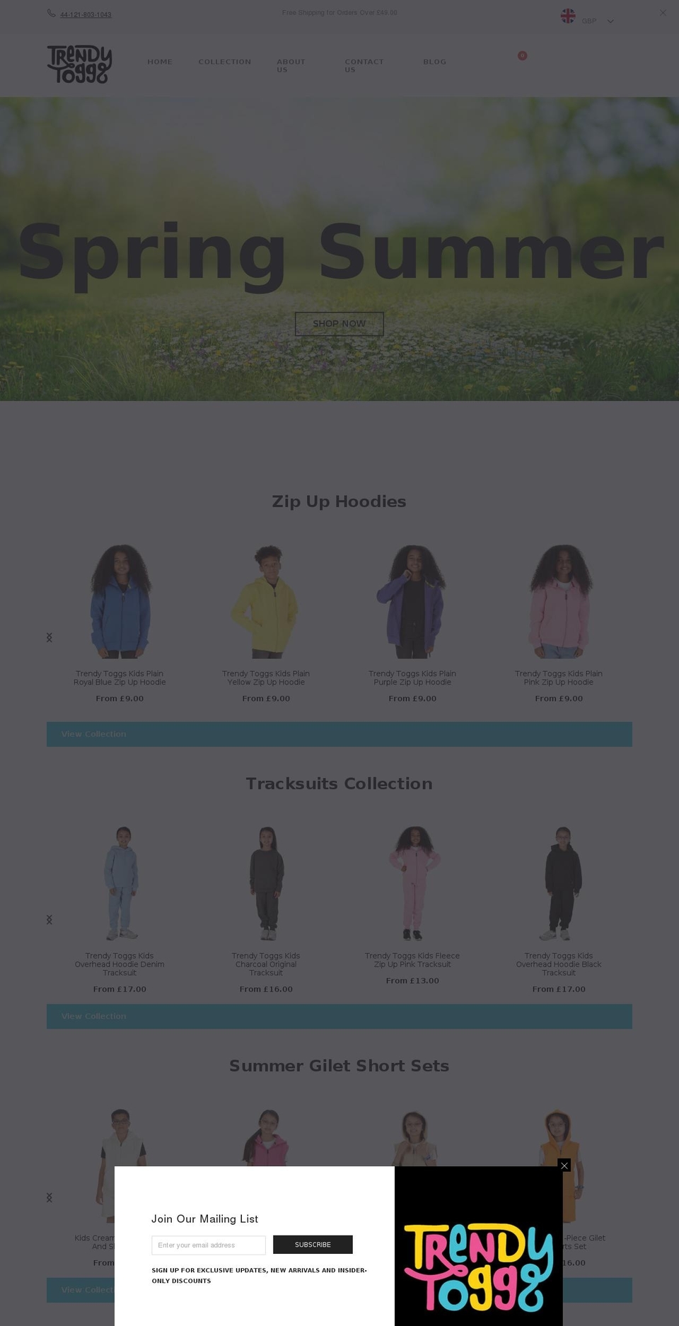 Edited By ProShopify Shopify theme site example trendytoggs.co.uk