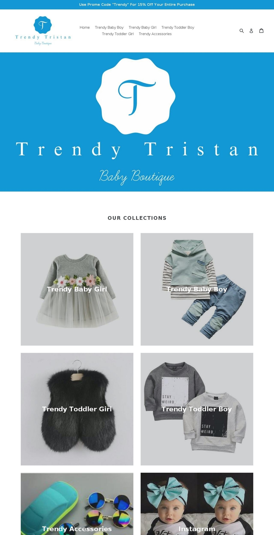 trendytristan.com — Shopify storefront screenshot