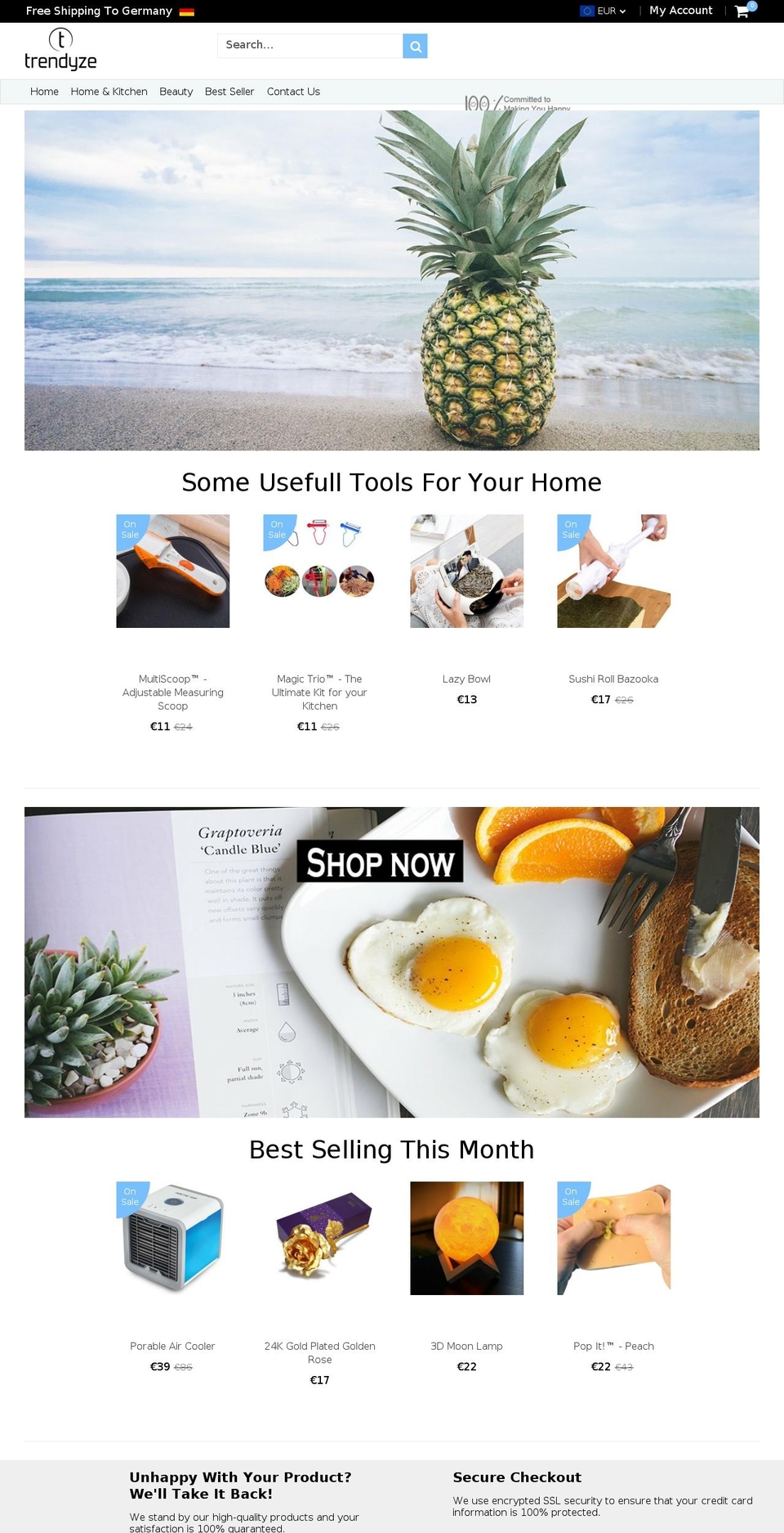 trendyze.com — Shopify storefront screenshot
