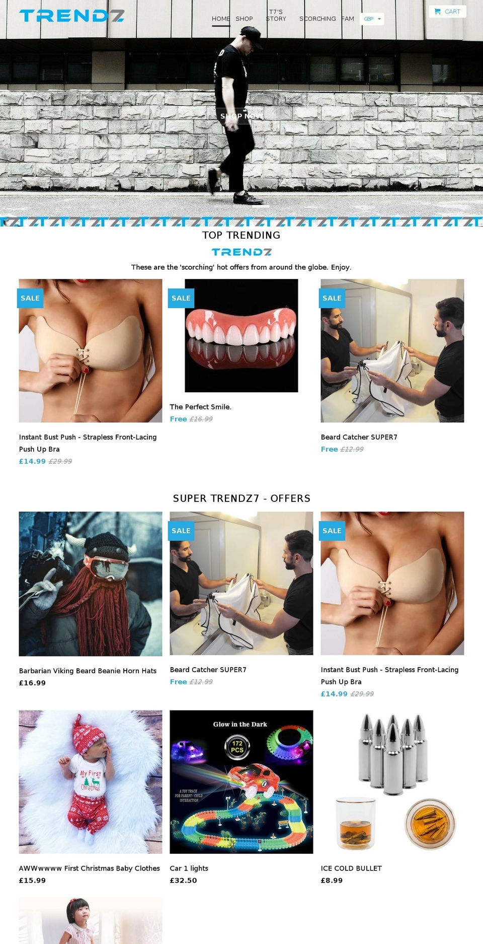trendz7.com — Shopify storefront screenshot
