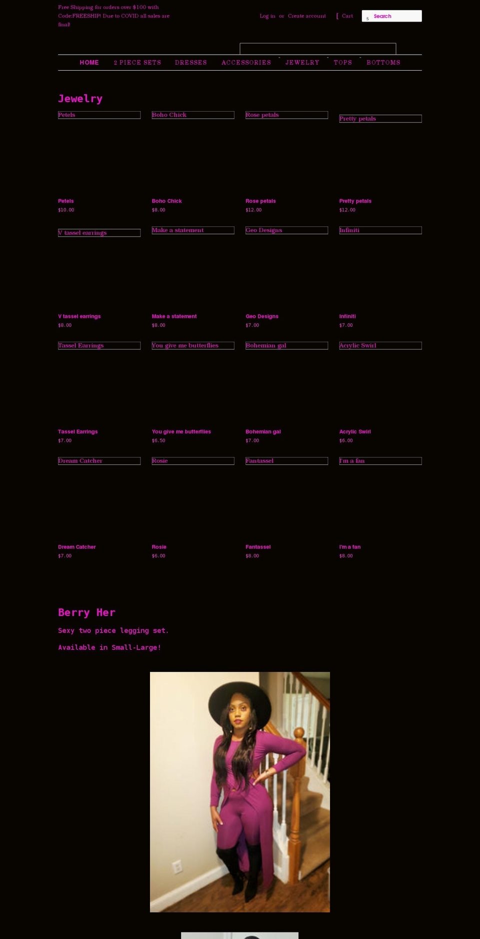 trendzsether.com shopify website screenshot