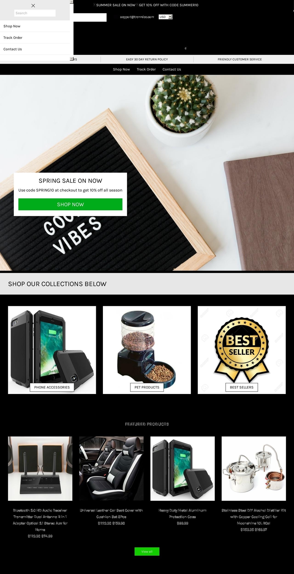 Kibo code v Shopify theme site example trenndee.com