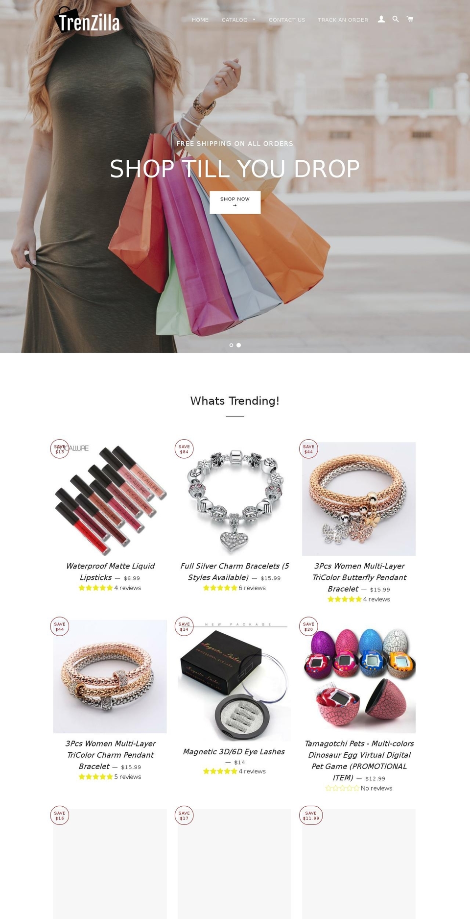 trenzilla.com — Shopify storefront screenshot