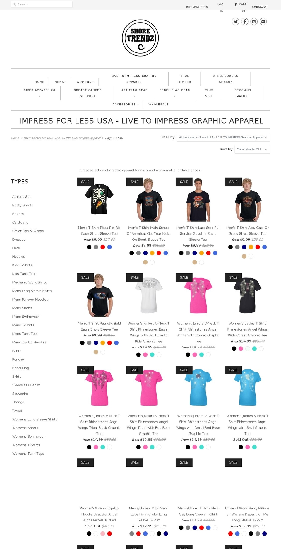 trenztshirts.com shopify website screenshot