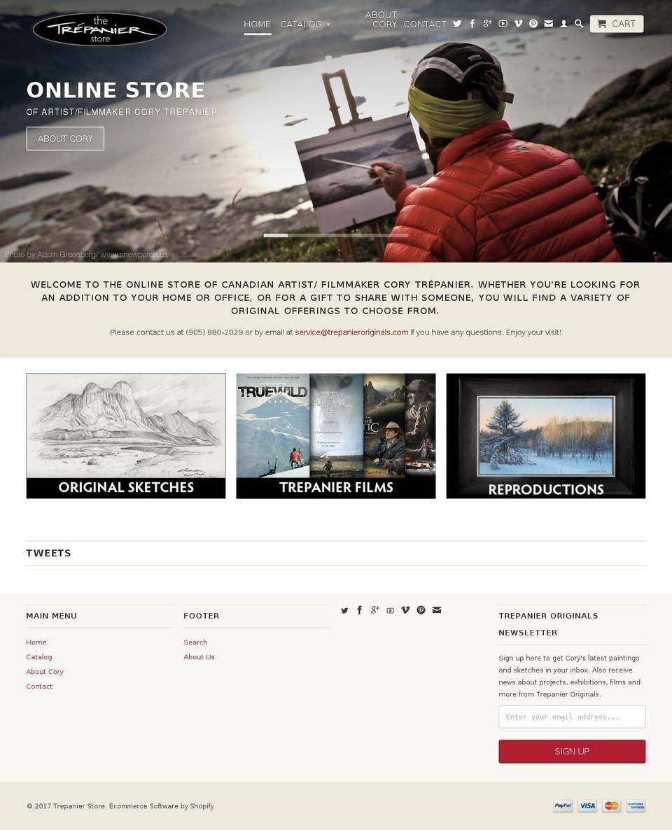 trepaniershop.com shopify website screenshot