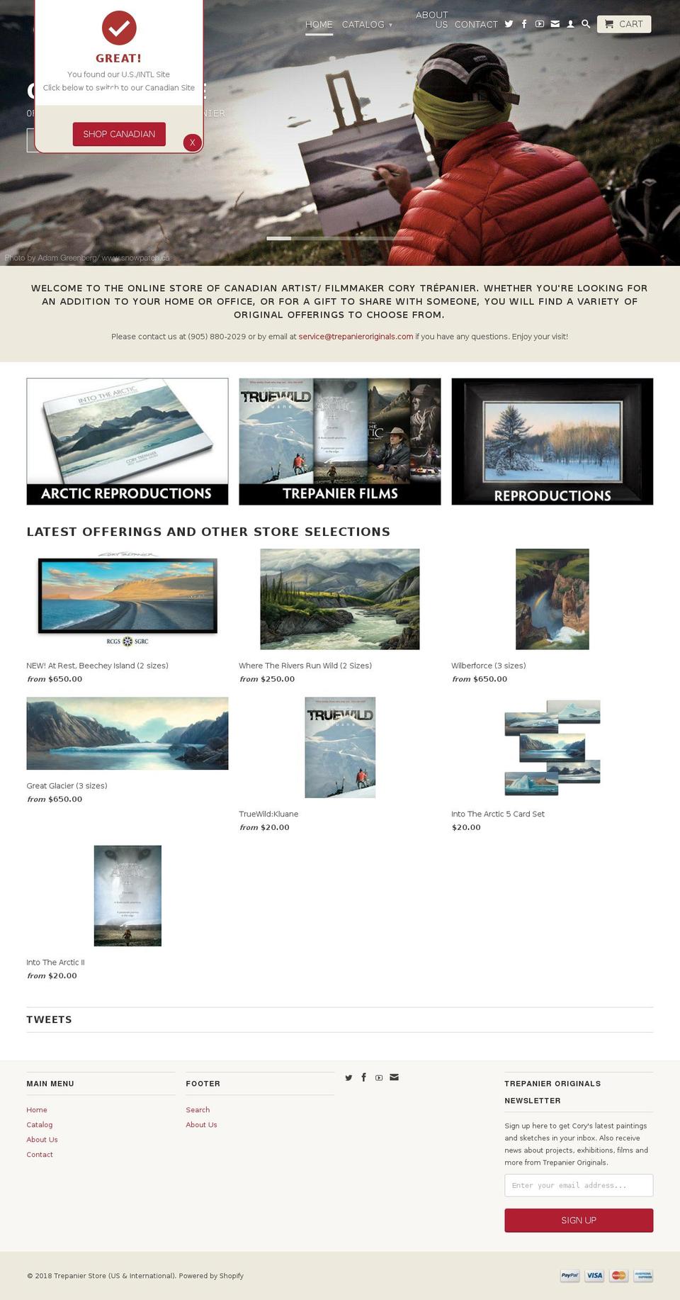 trepaniershop.net shopify website screenshot