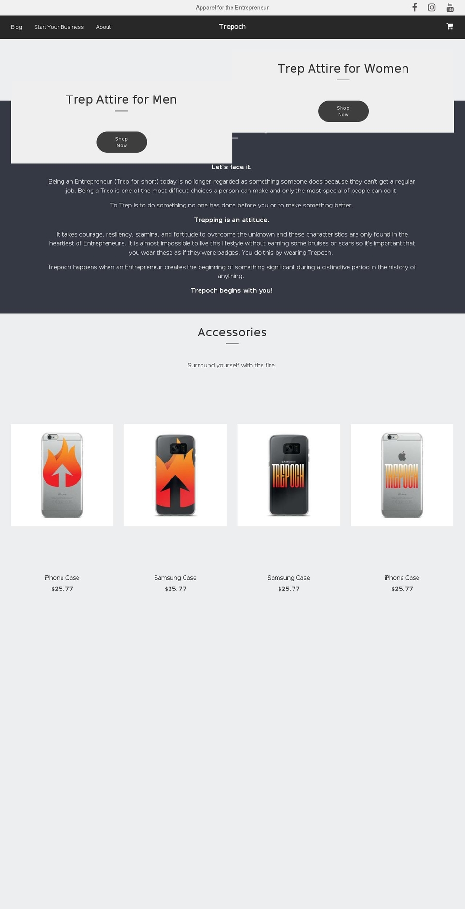 trepoch.com — Shopify storefront screenshot