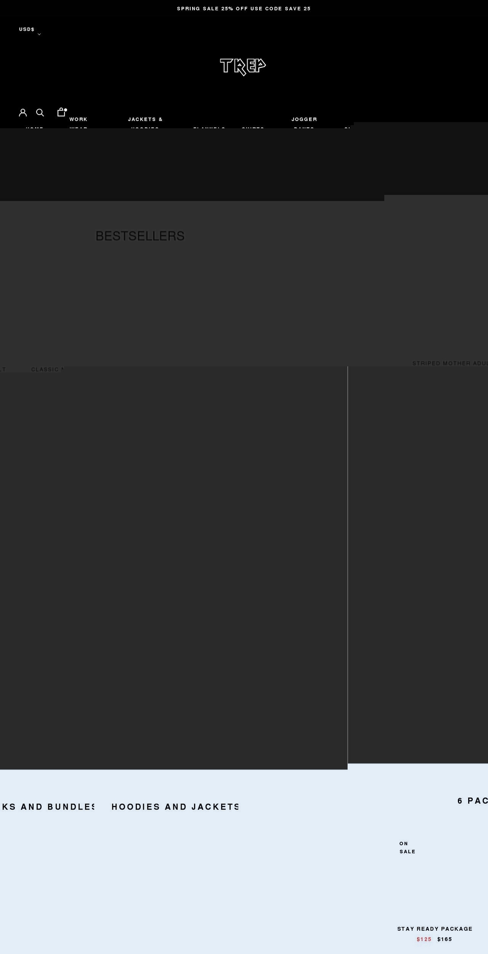 trepwear.com shopify website screenshot