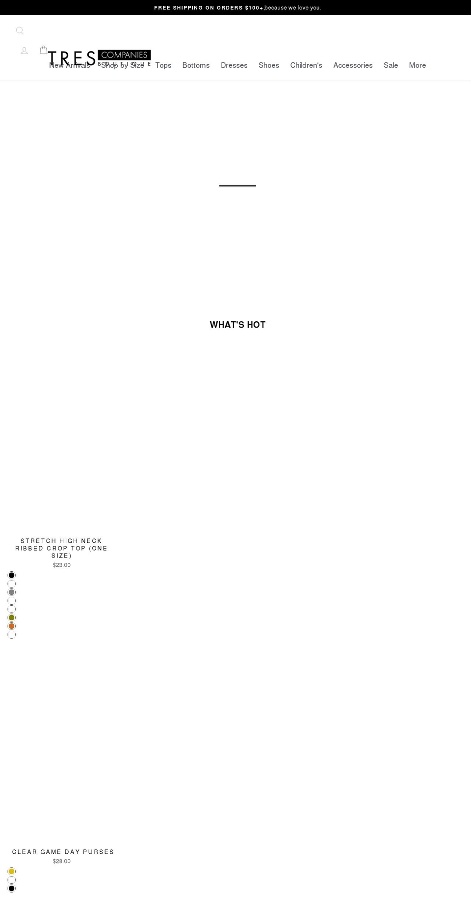 HOT MESS CONSULTING ueue  ueue AUG Shopify theme site example tres-co.com