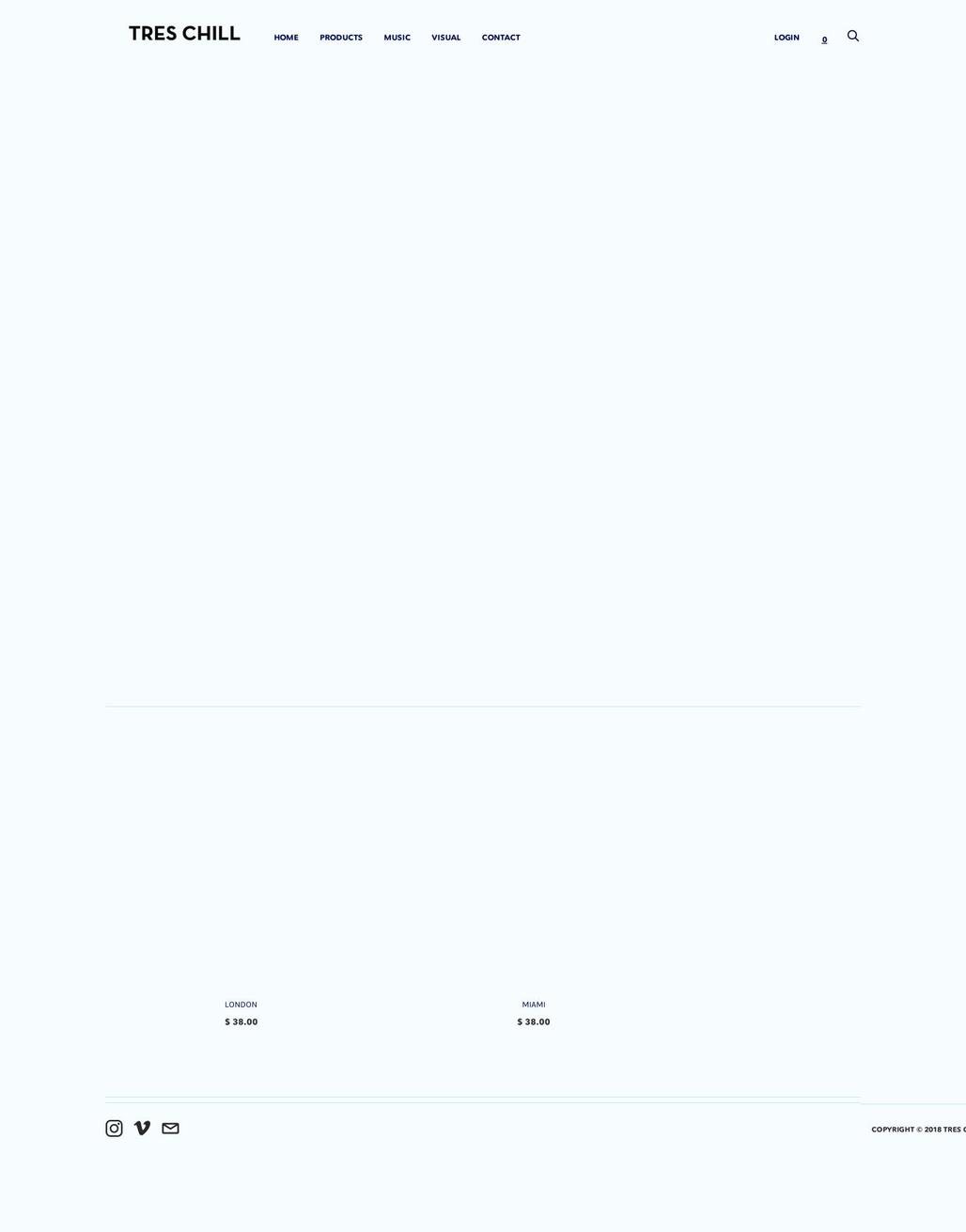 treschilldesign.com — Shopify storefront screenshot