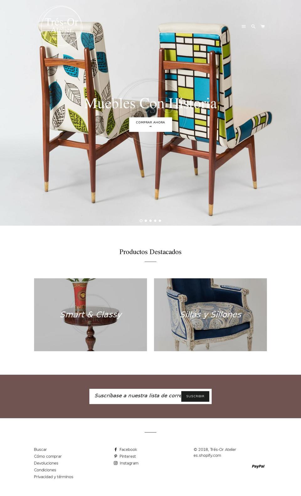 tresoratelier.com shopify website screenshot