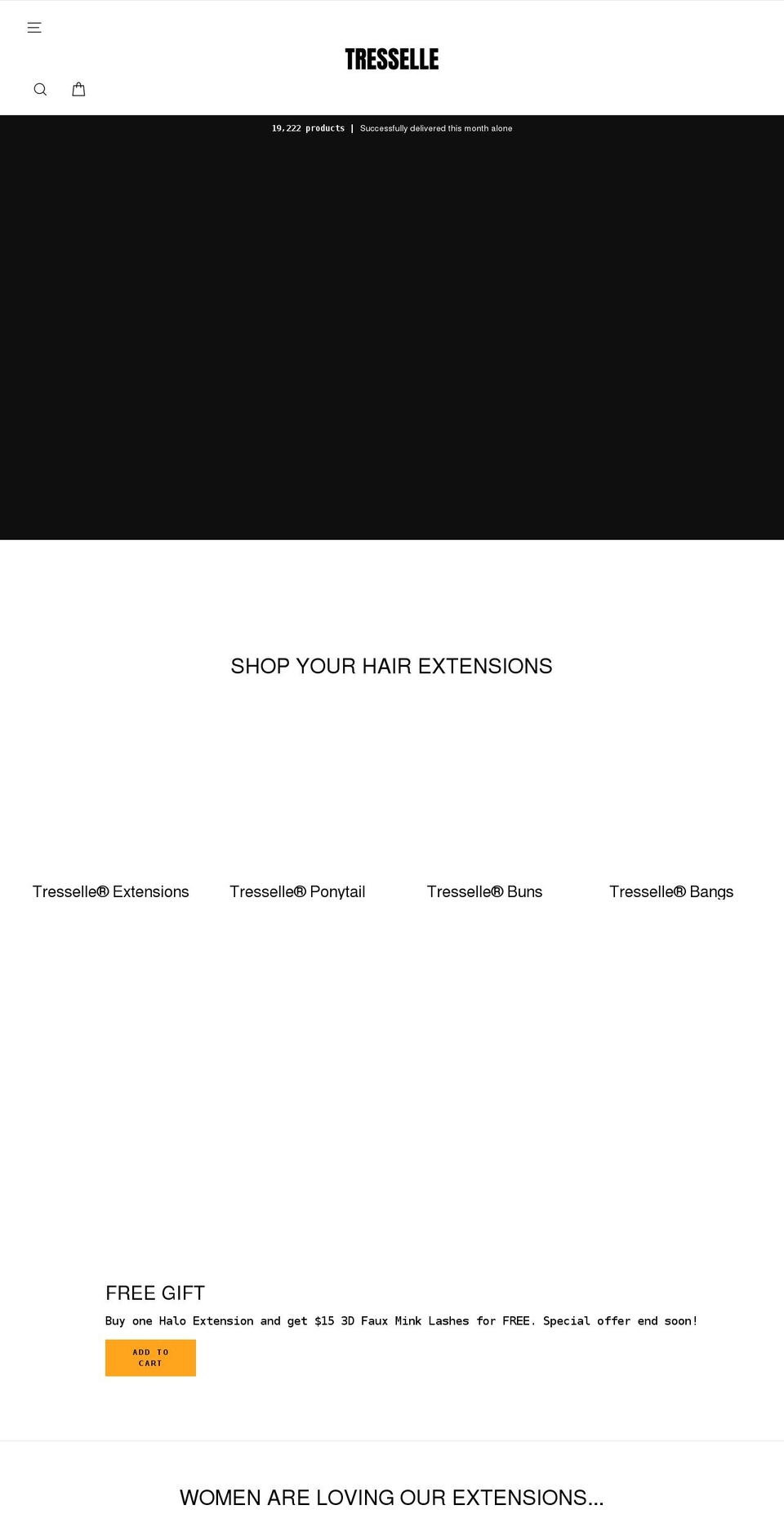 tresselle.com shopify website screenshot