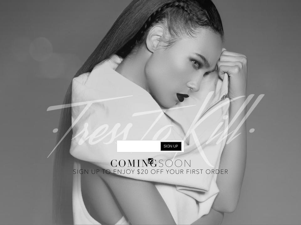 tresstokill.com shopify website screenshot
