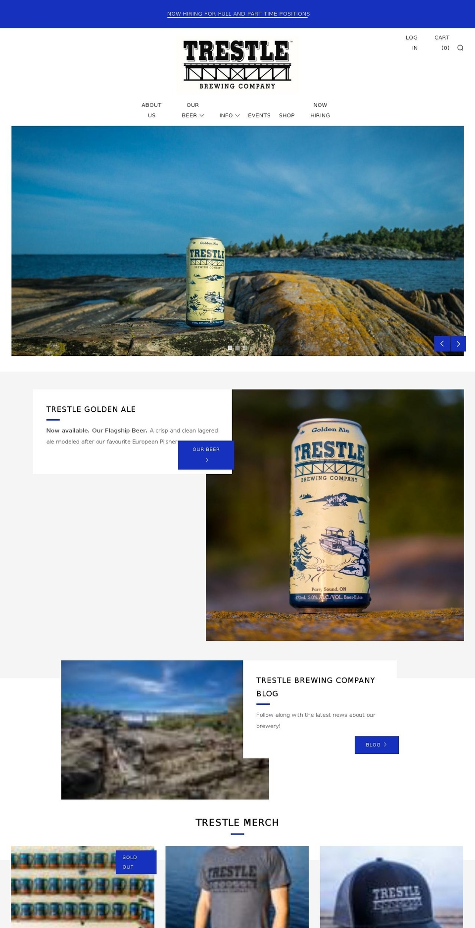 c Shopify theme site example trestlebrewing.com