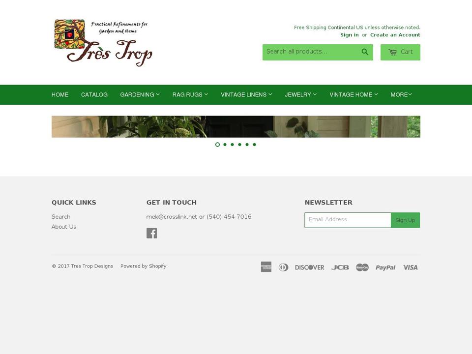 trestrop.com shopify website screenshot