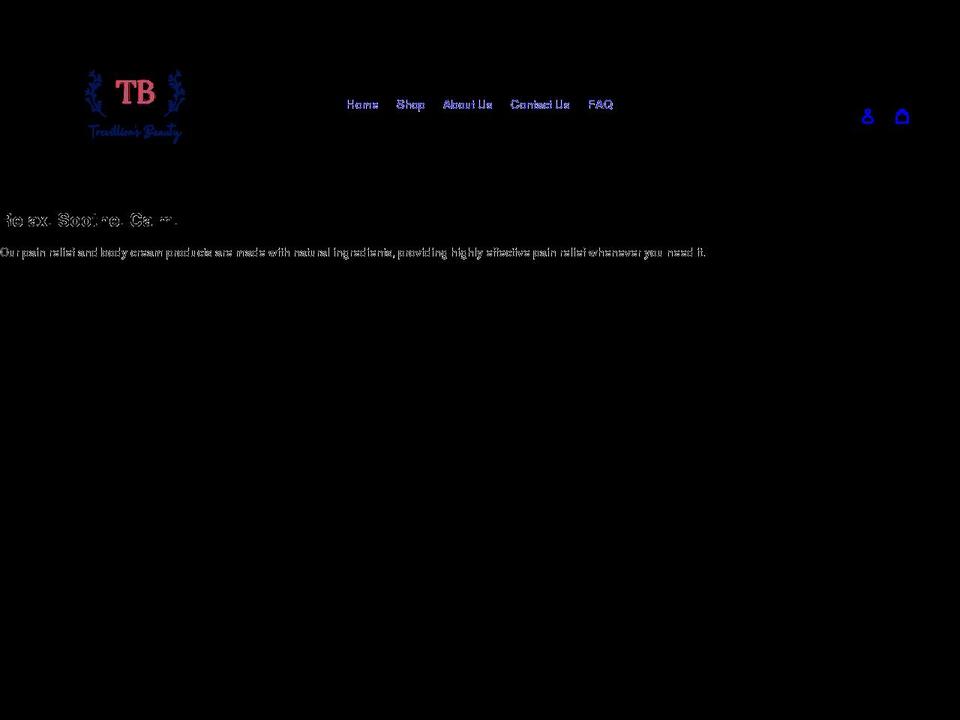 trevillionsbeauty.com shopify website screenshot