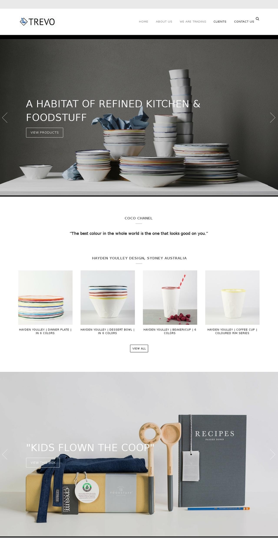 trevome.com — Shopify storefront screenshot