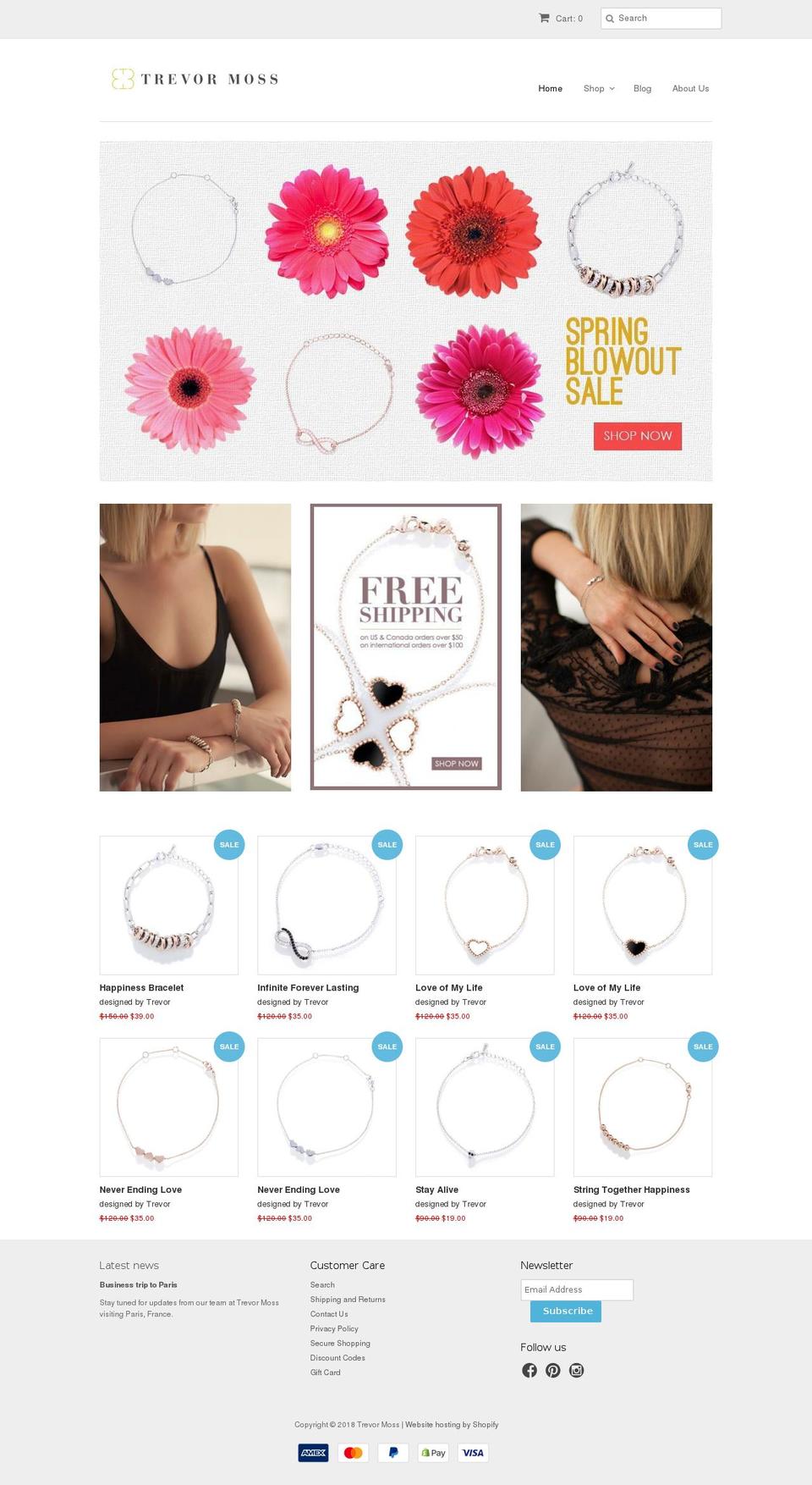 trevormoss.com — Shopify storefront screenshot