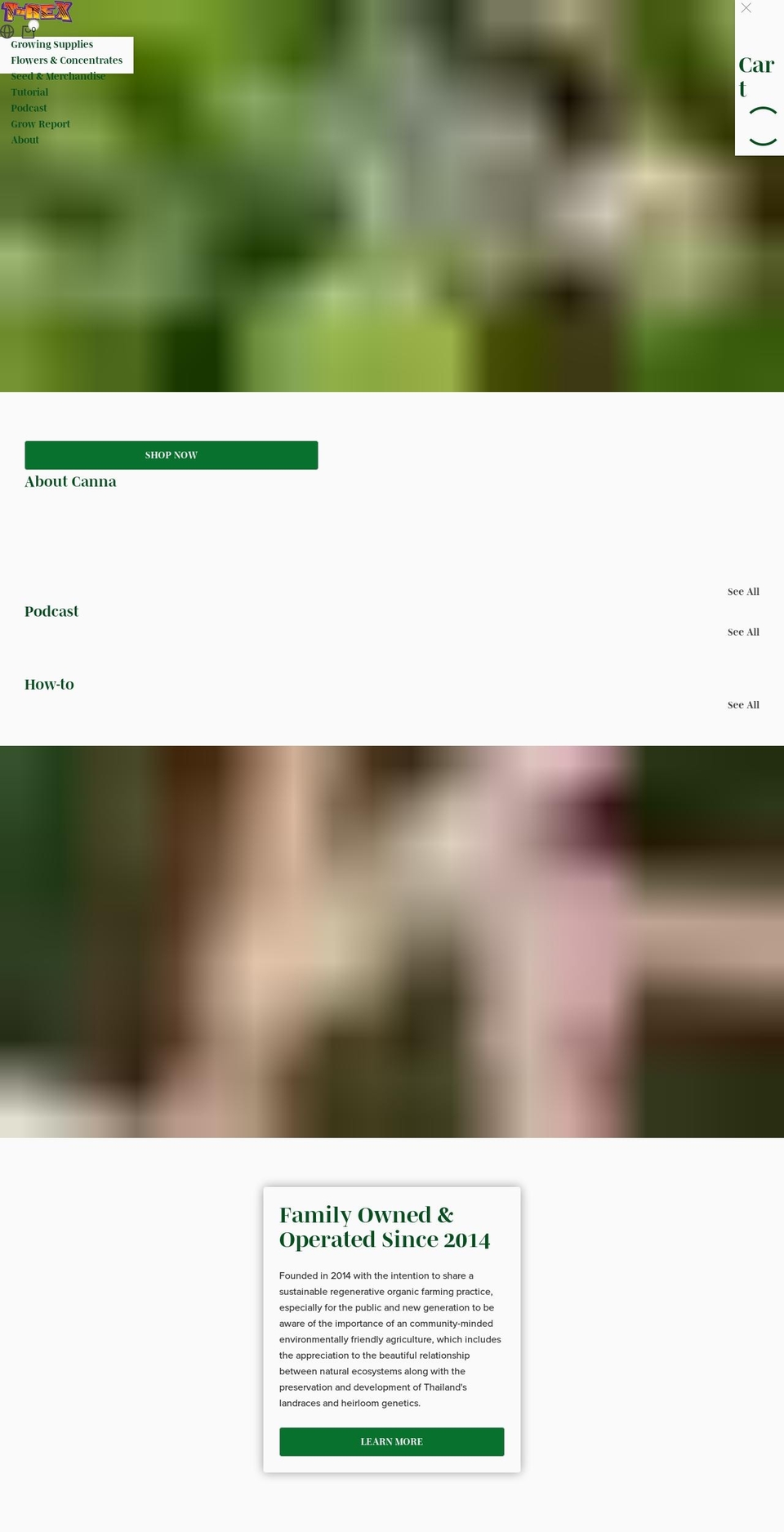 trex420.com — Shopify storefront screenshot
