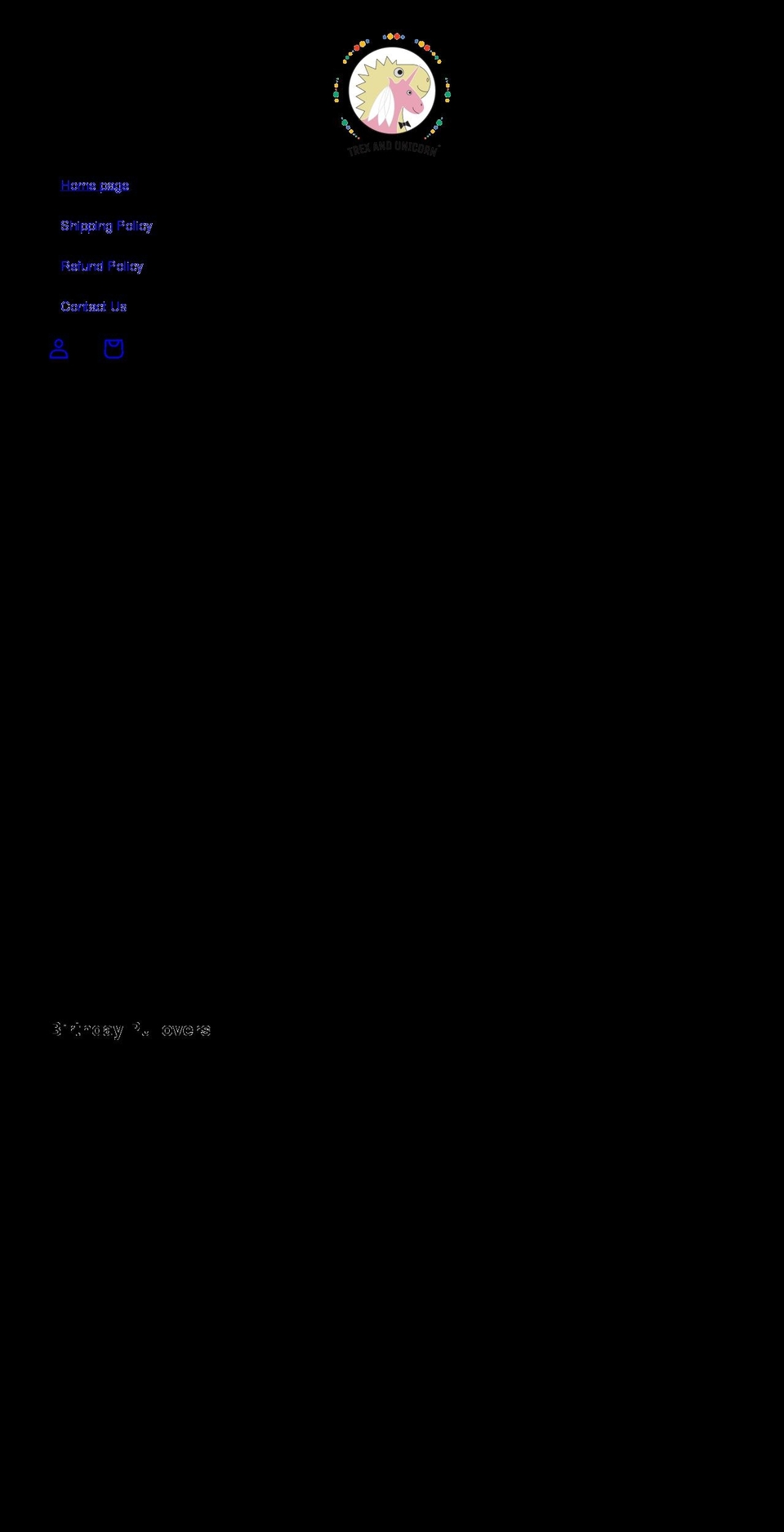 trexandunicorn.com shopify website screenshot