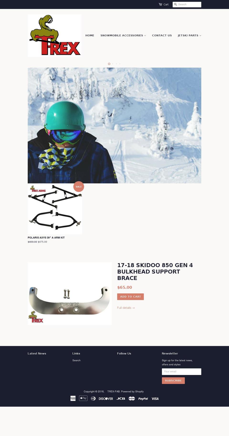 trexfab.com — Shopify storefront screenshot
