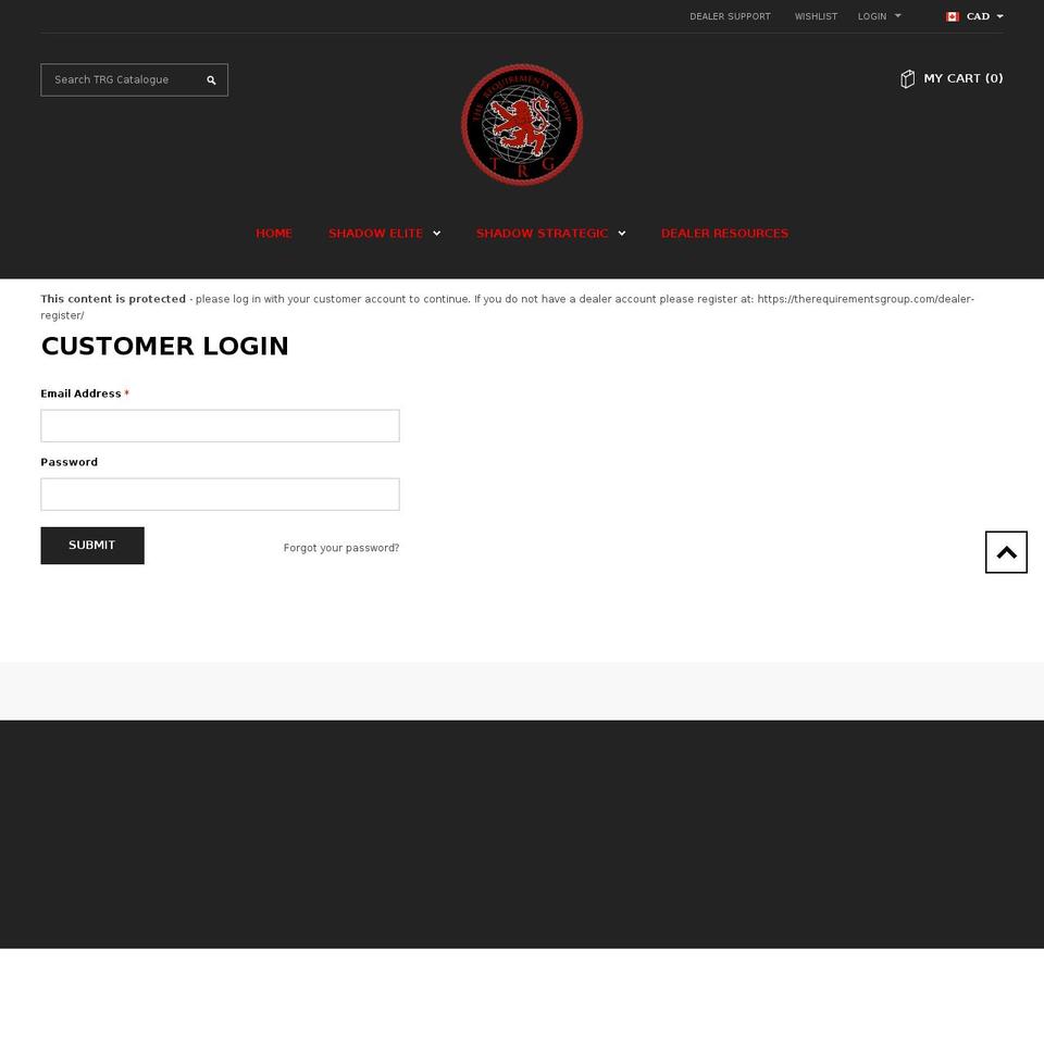 gentleman-1-0-7 Shopify theme site example trgdealerportal.com