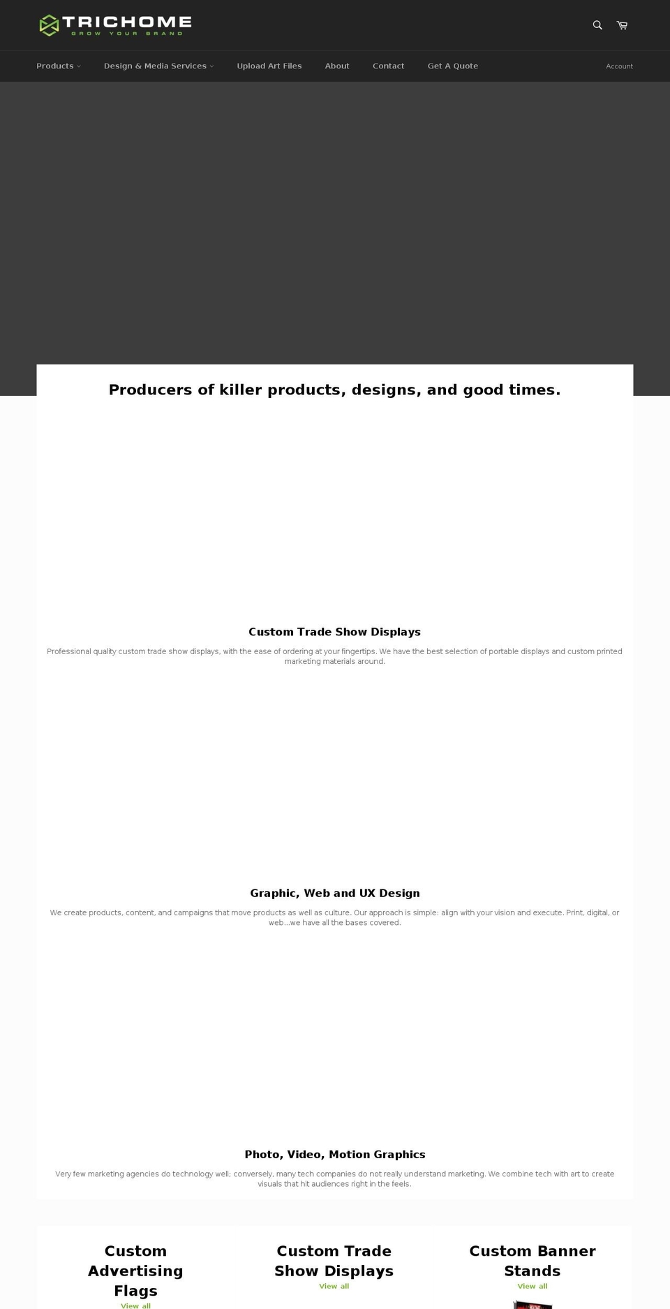 tri-chome.com — Shopify storefront screenshot