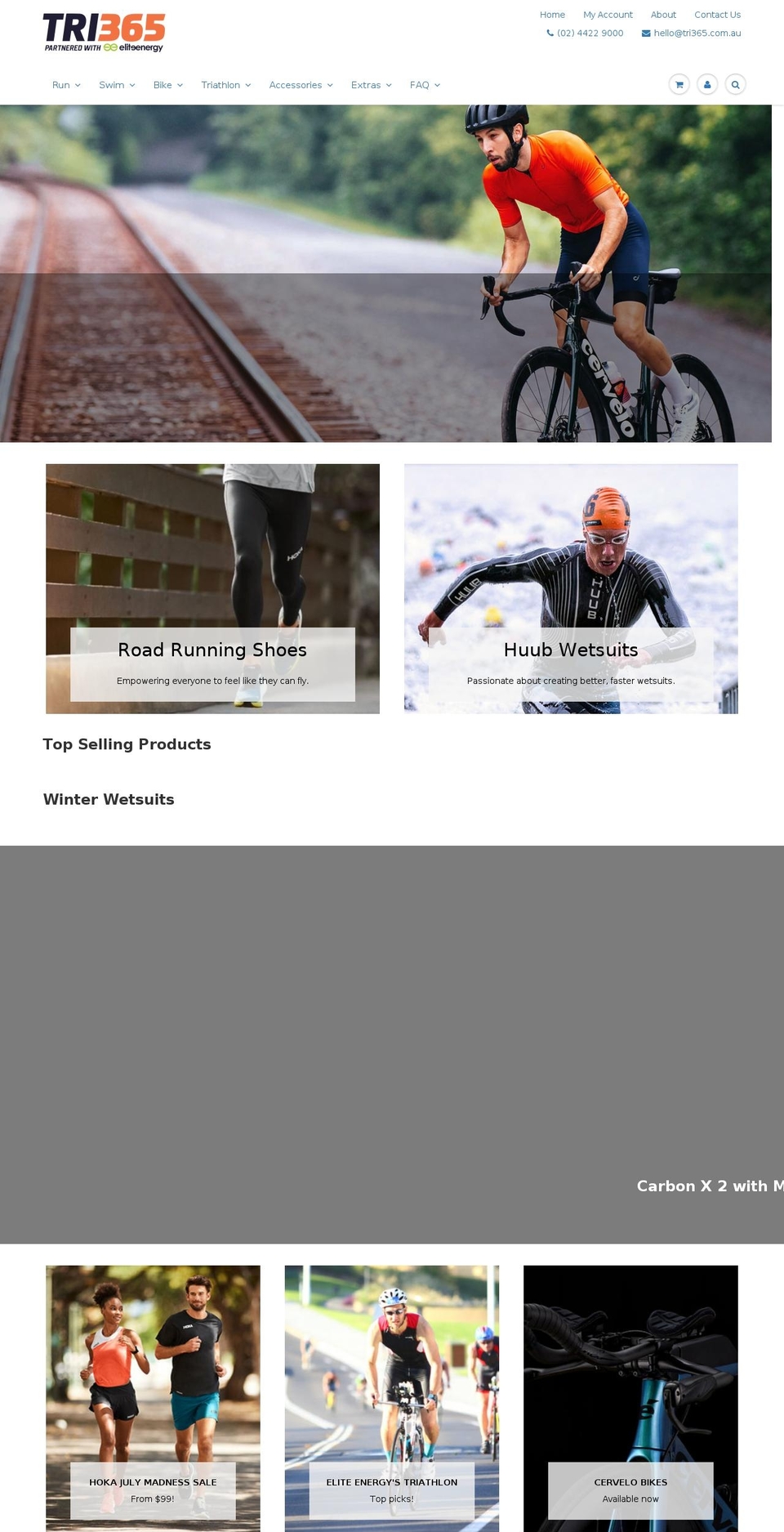 tri365.com.au shopify website screenshot