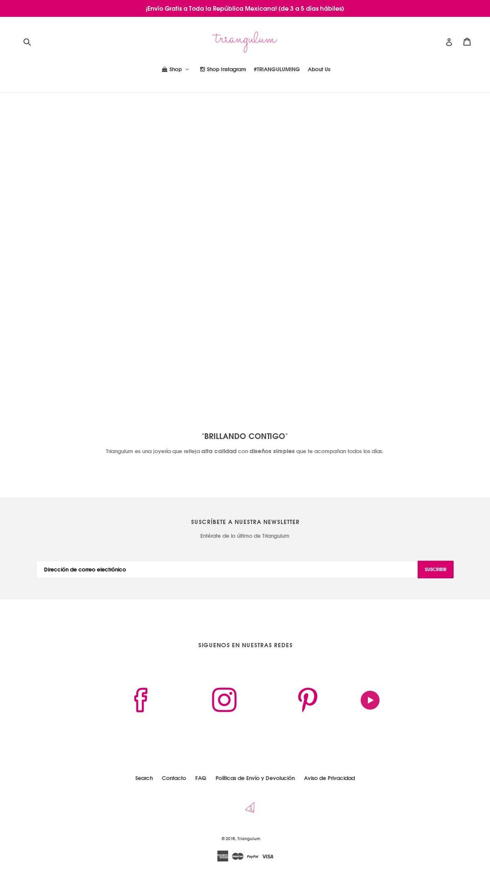 triangulumworkshop.com shopify website screenshot