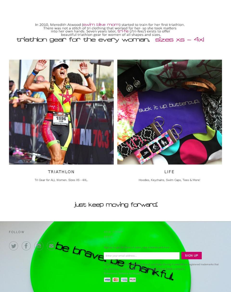 triathlonfortheeverywoman.com shopify website screenshot