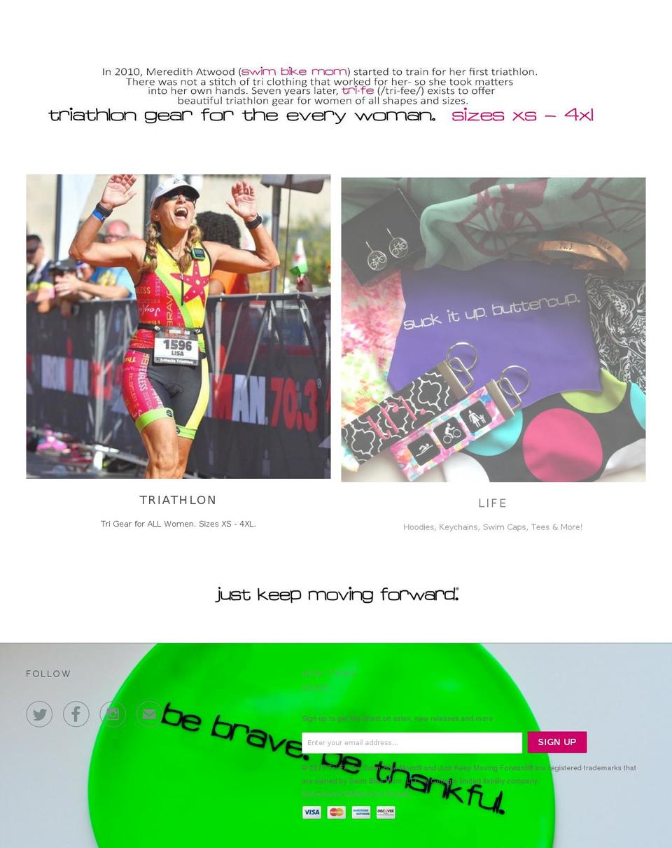 triathlonfortheeverywoman.org shopify website screenshot