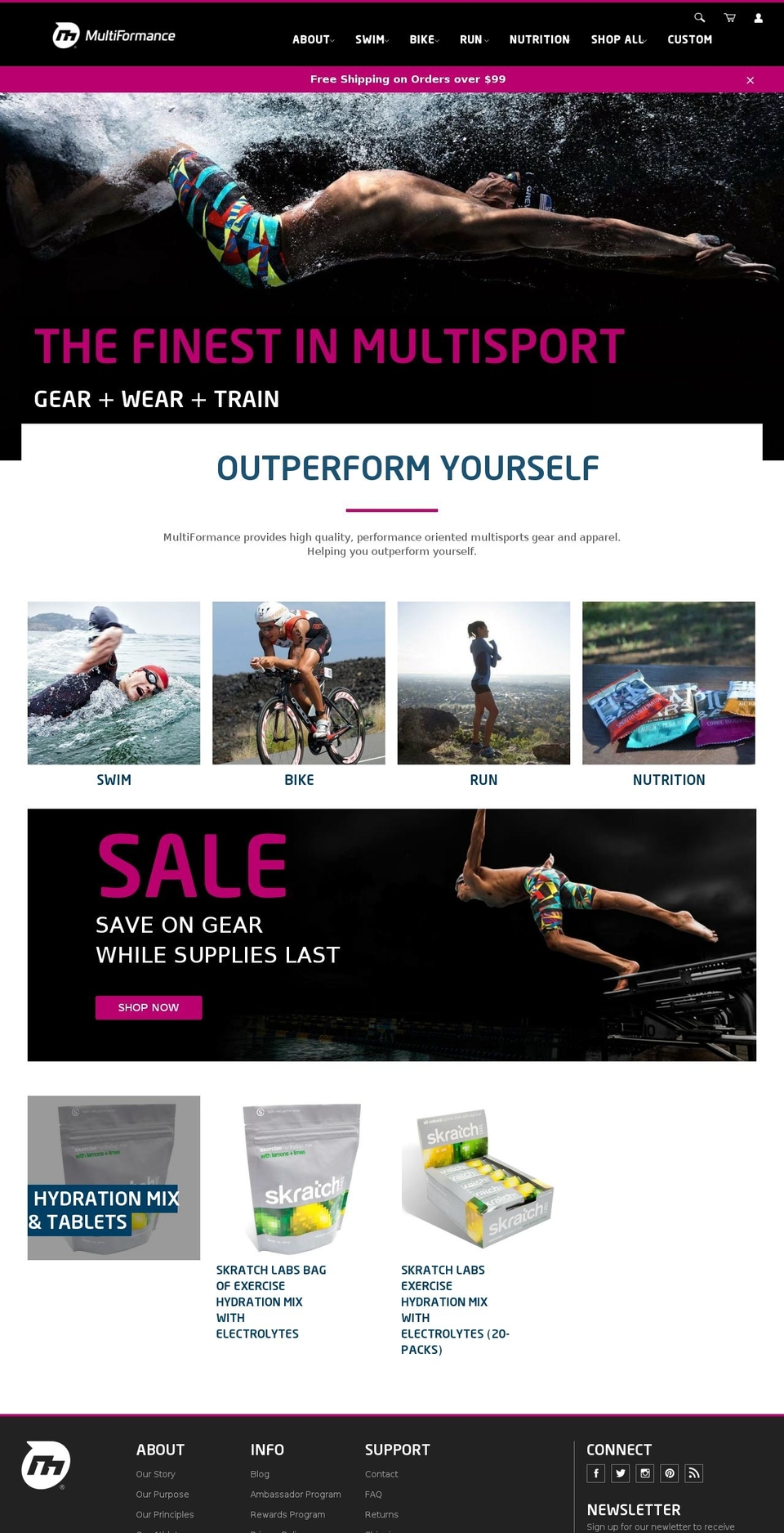 Multiformance Theme Shopify theme site example triathlonwellness.com