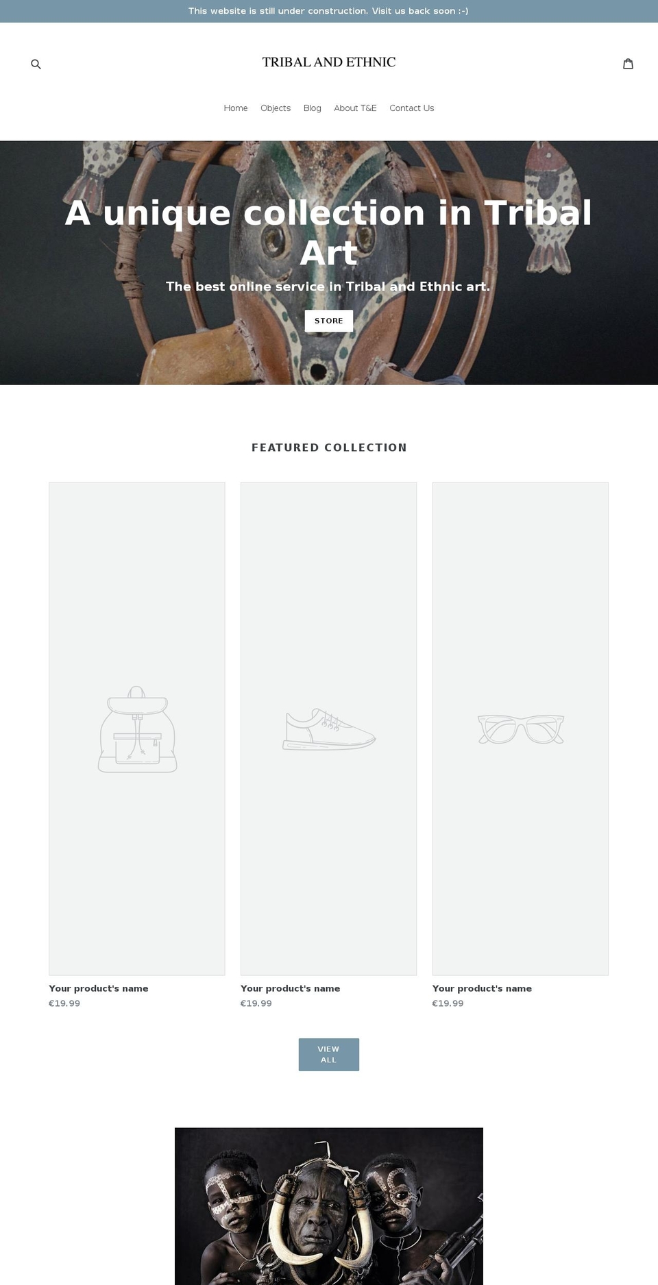 tribalandethnic.com — Shopify storefront screenshot
