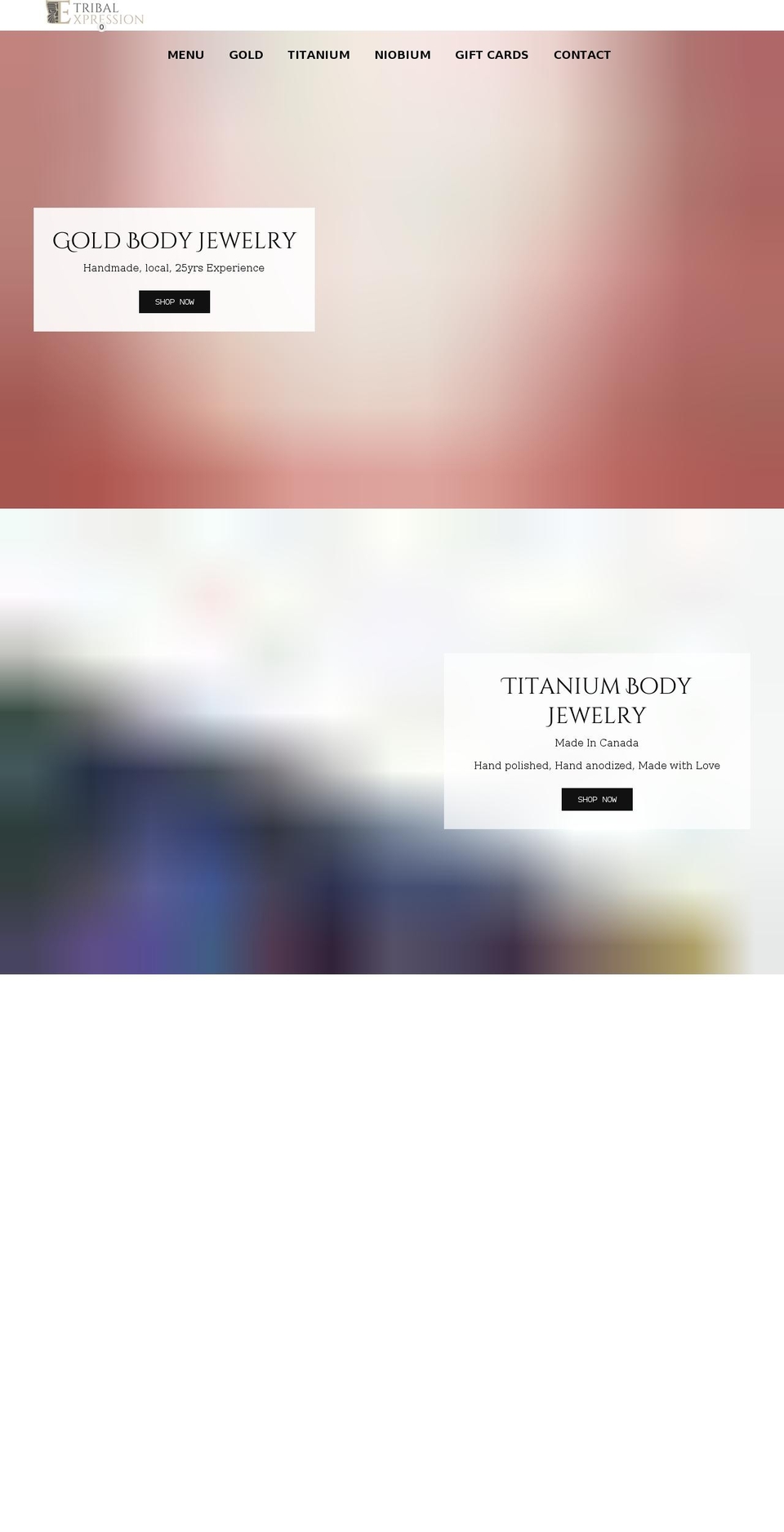 tribalexpressionjewelry.com shopify website screenshot
