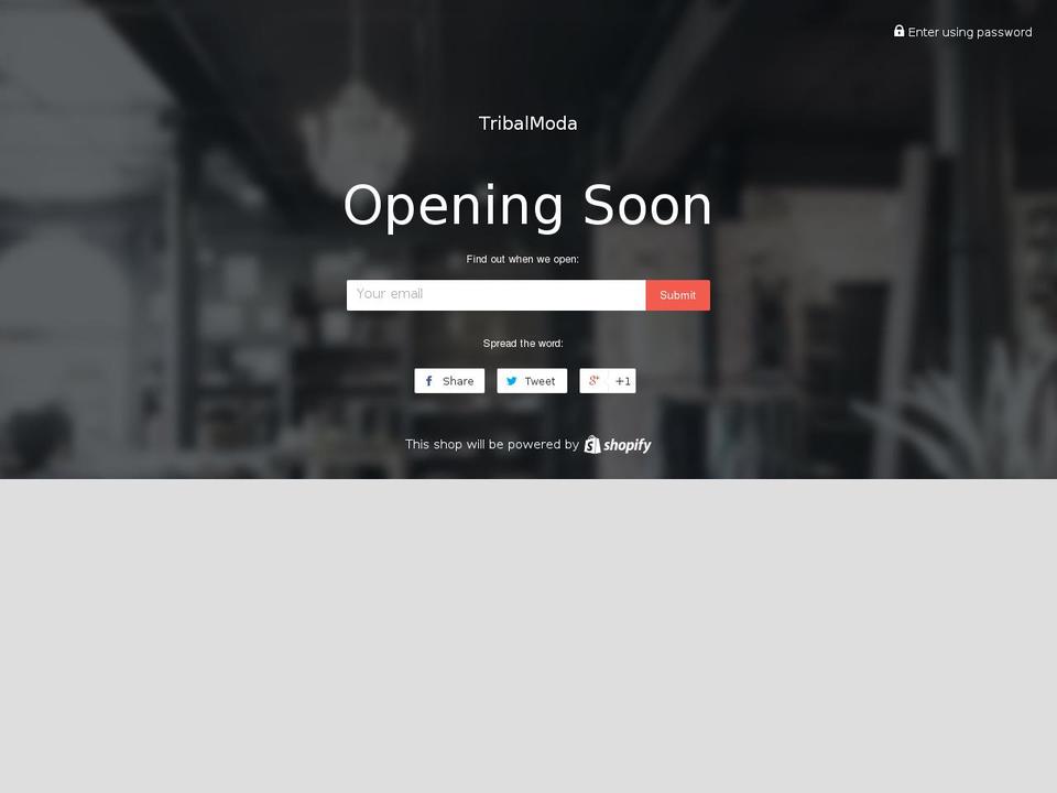 tribalmoda.com shopify website screenshot