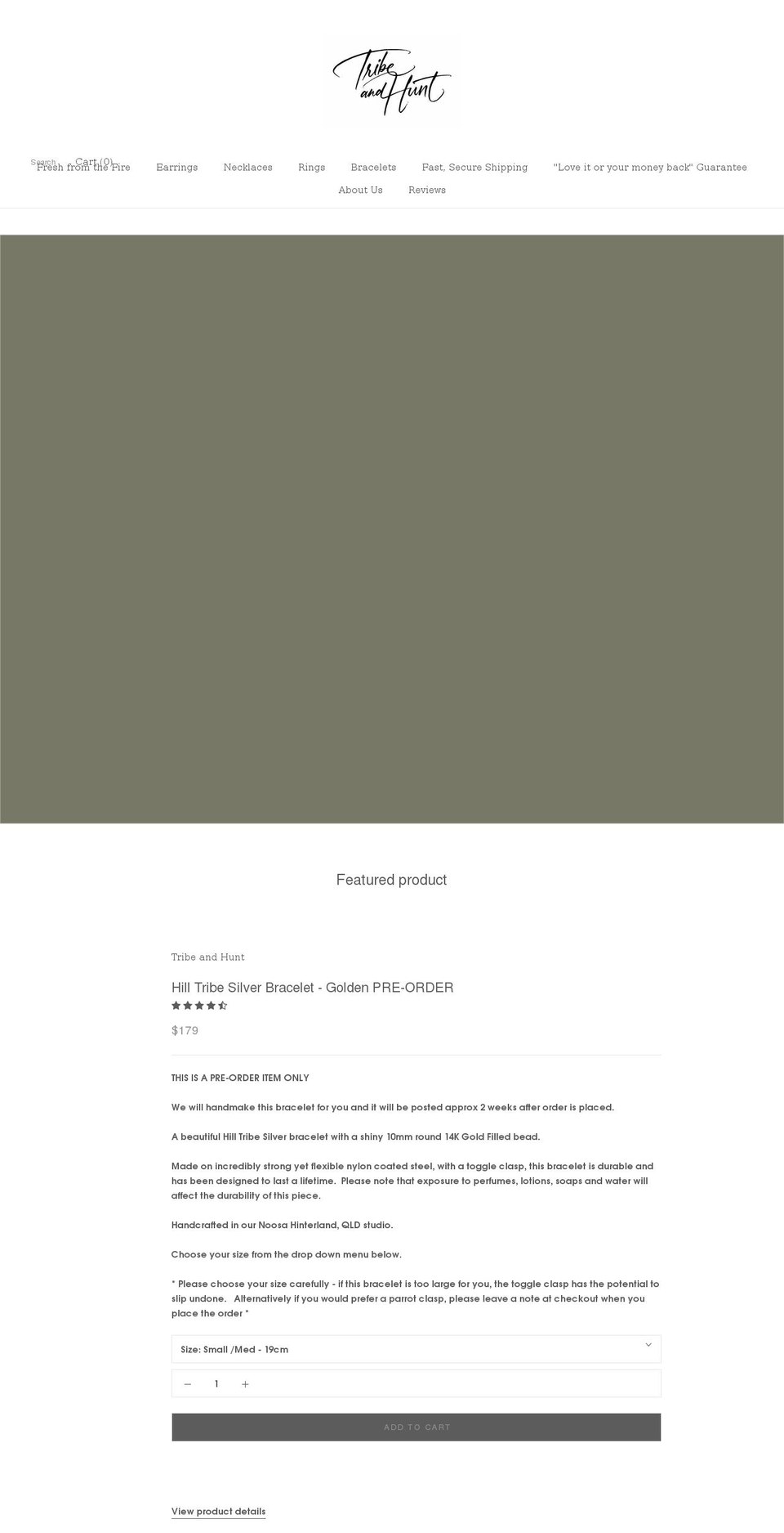 tribeandhunt.com shopify website screenshot