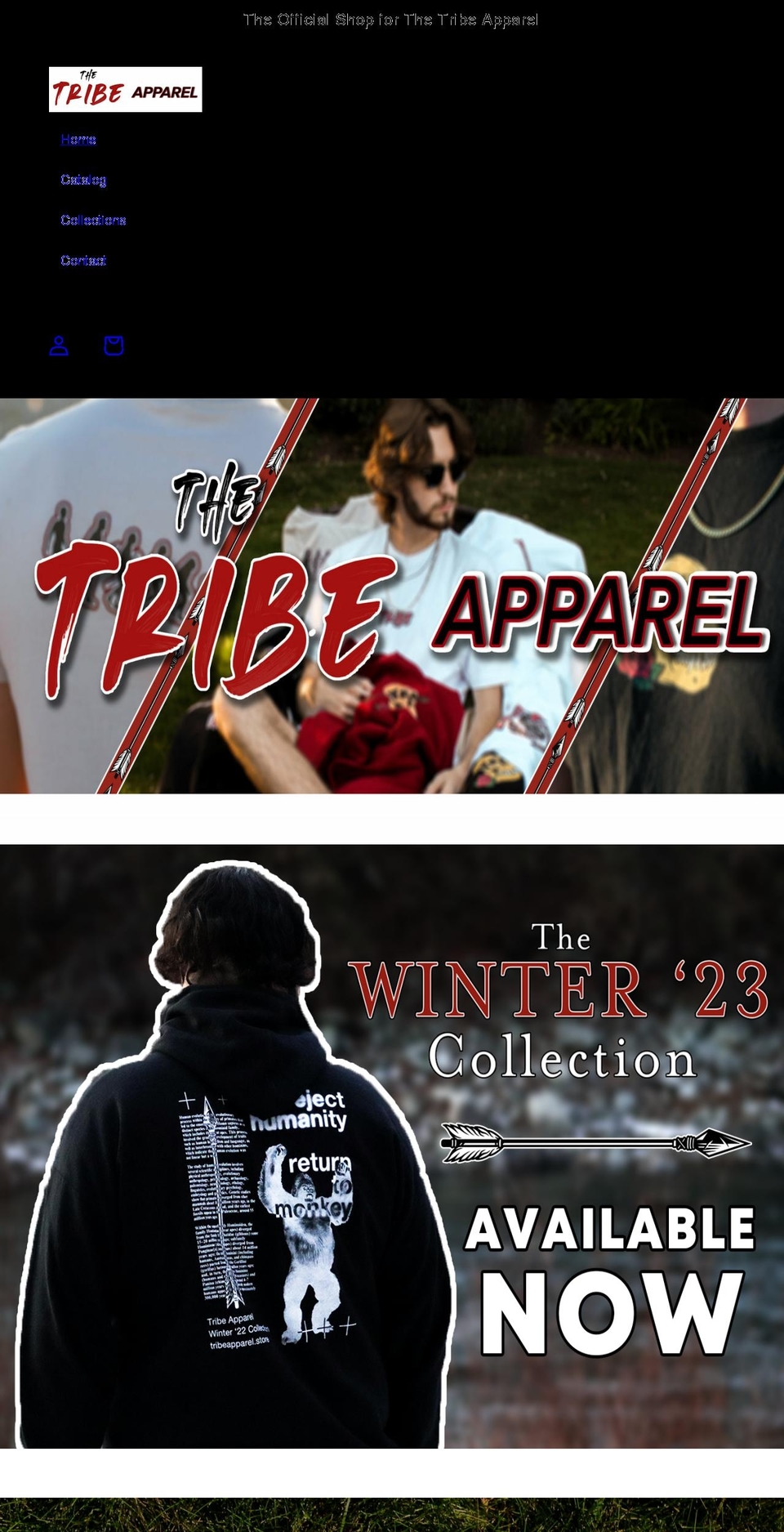 tribeapparel.store shopify website screenshot