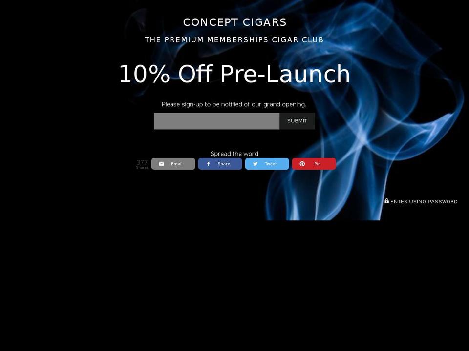 tribecacigarclub.com — Shopify storefront screenshot