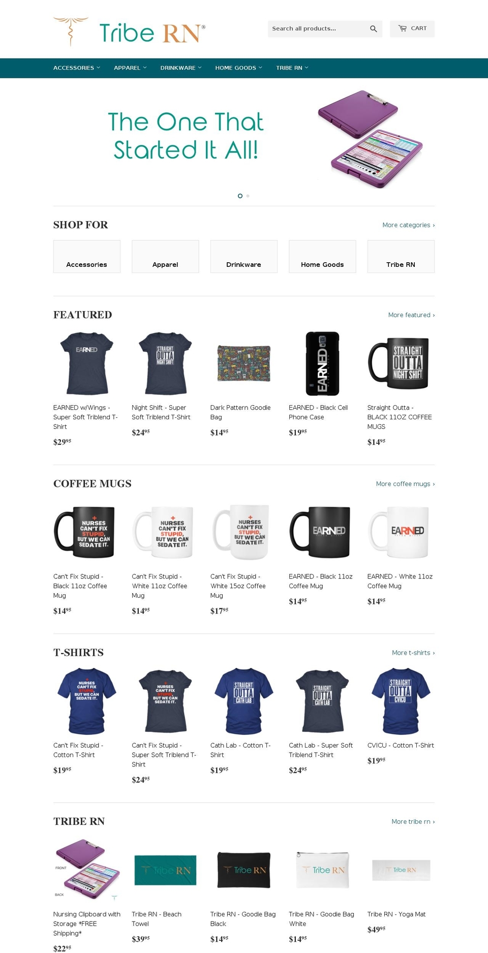 tribern.com shopify website screenshot