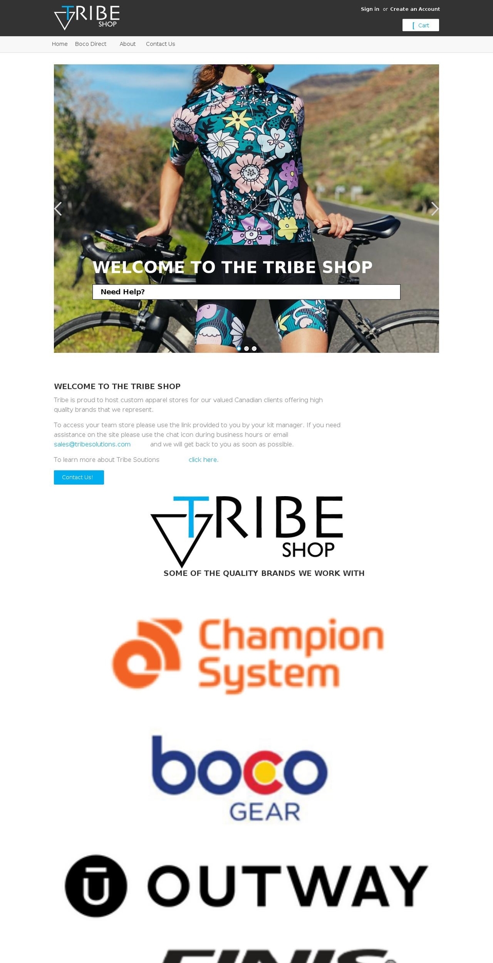 tribesolutions.shop shopify website screenshot