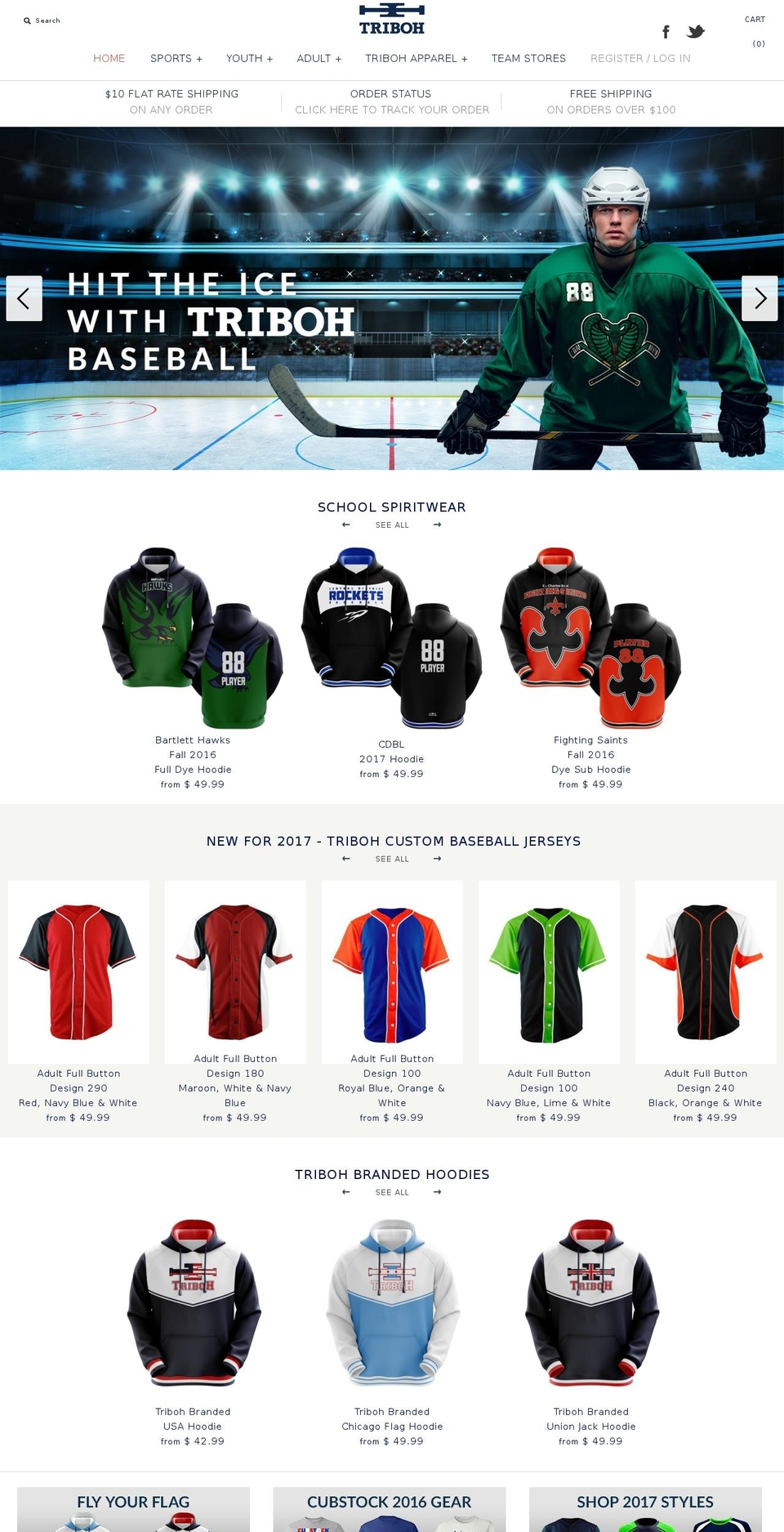 triboh.com shopify website screenshot