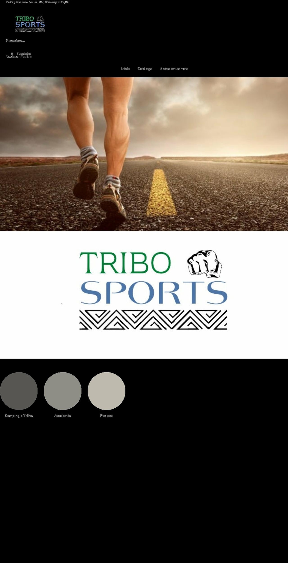 Tema loja vencedora Shopify theme site example tribosports.com