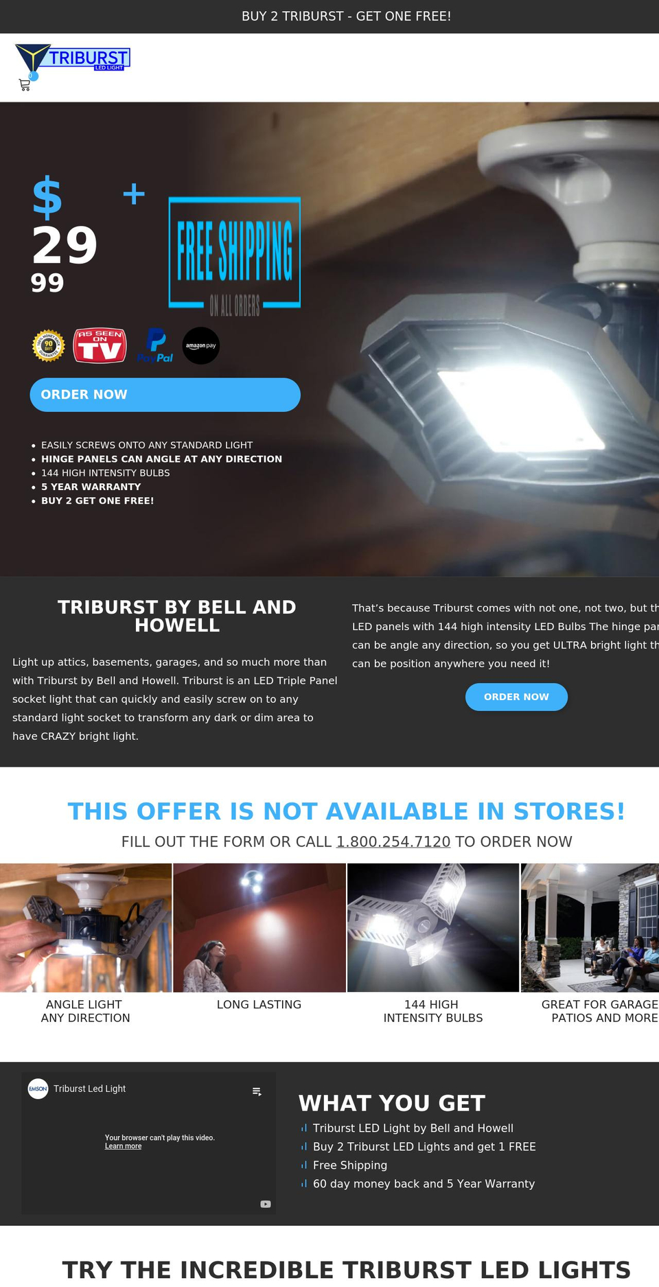 triburst.com shopify website screenshot