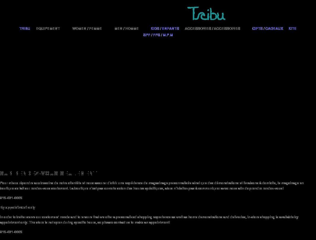 tribusurfshop.com shopify website screenshot