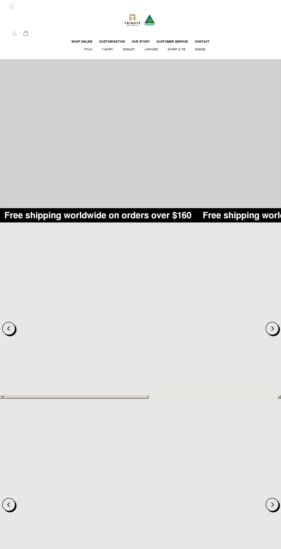 tributecollective.com.au shopify website screenshot