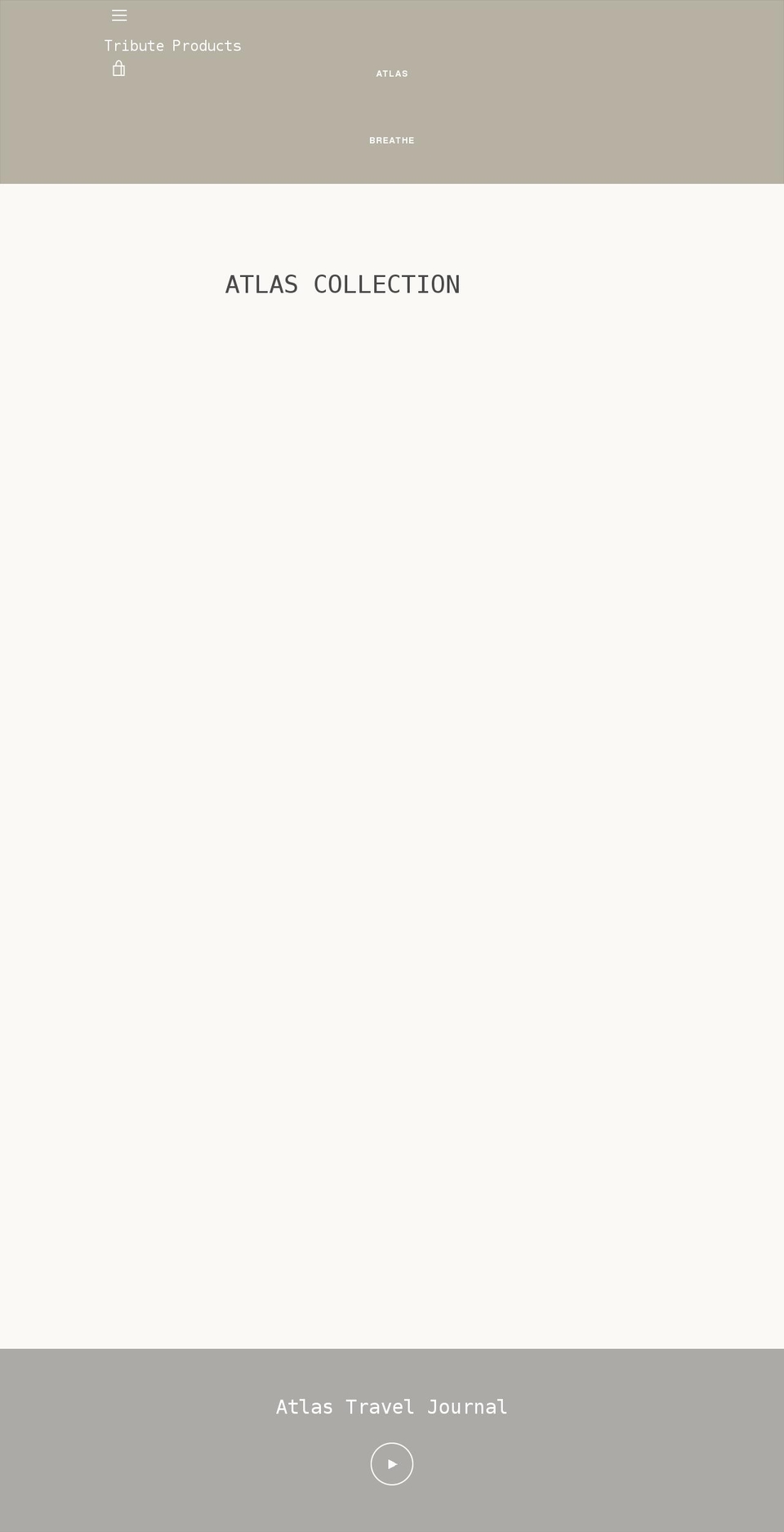 tributeproducts.com shopify website screenshot