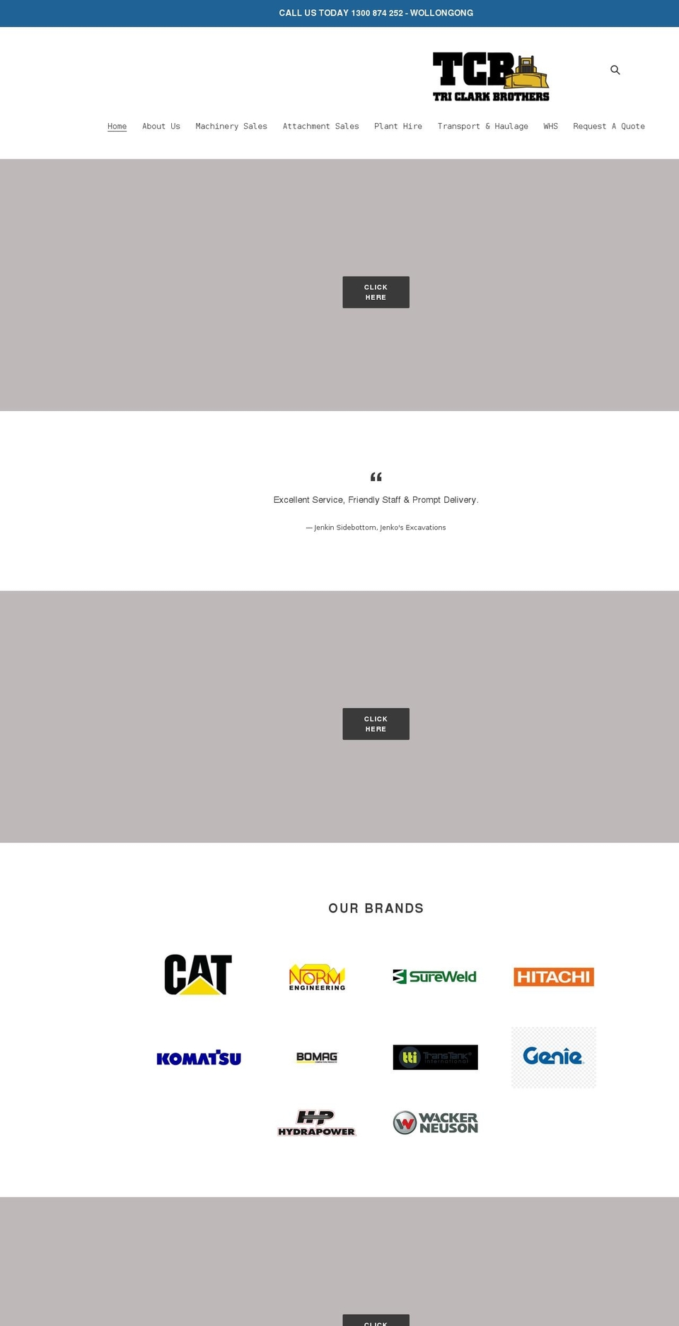 triclarkbrothers.com.au shopify website screenshot