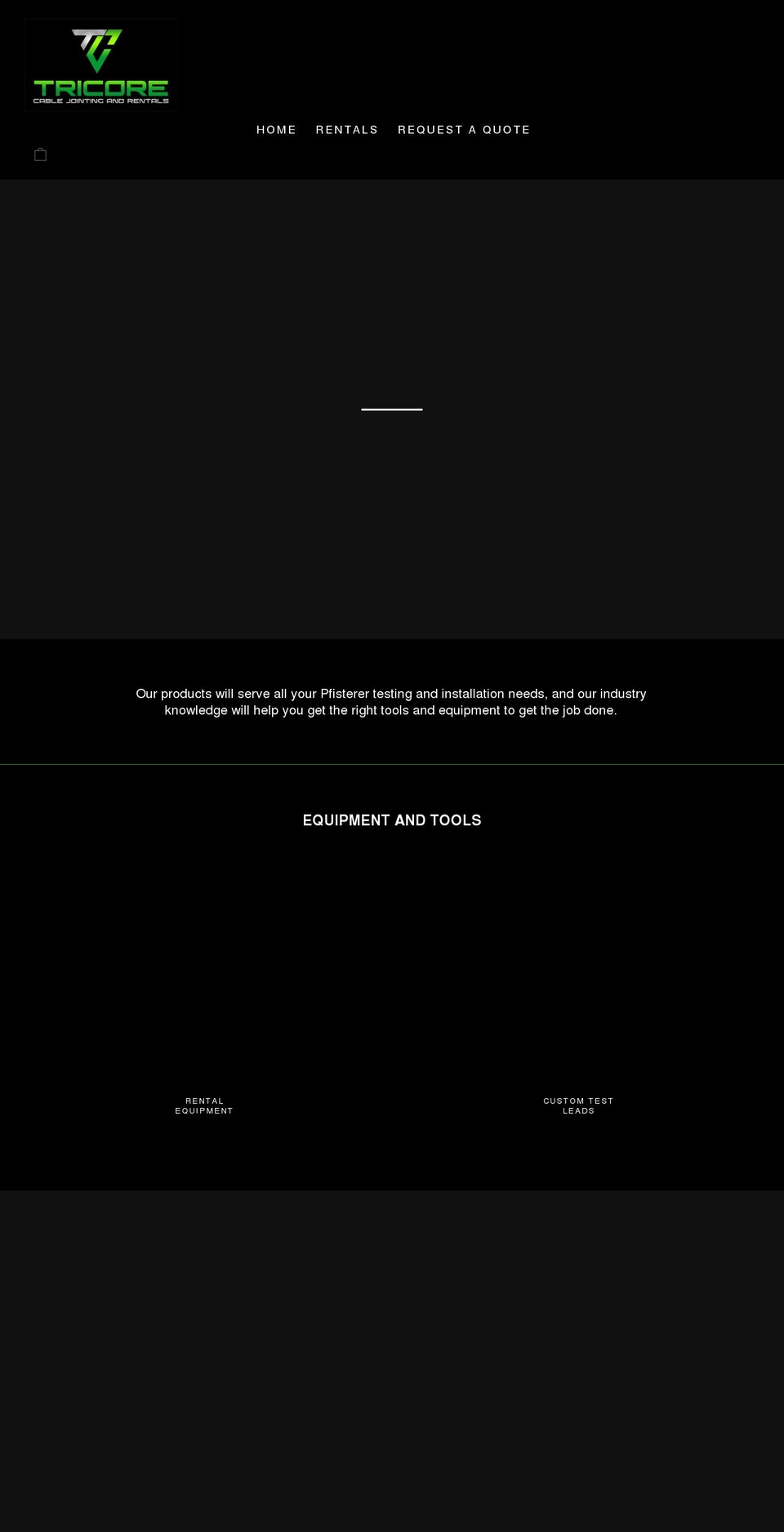 tricorecablejointing.com shopify website screenshot