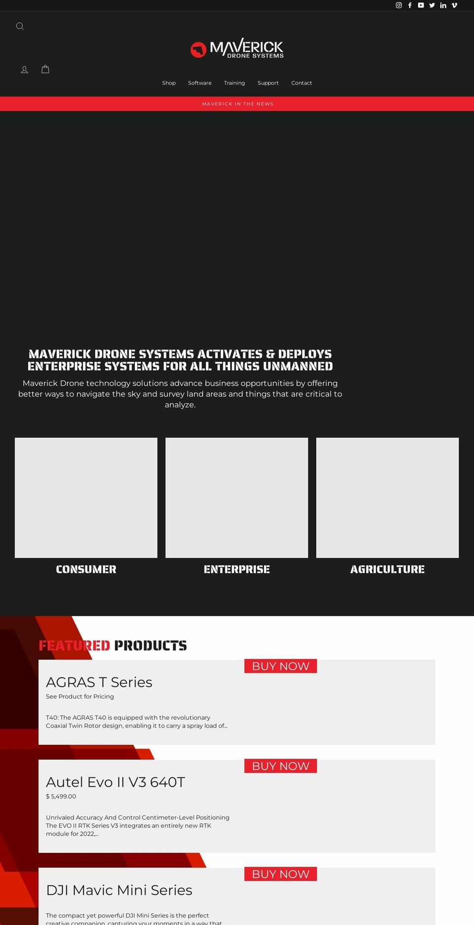 Maverick Shopify theme site example tridentrov.com