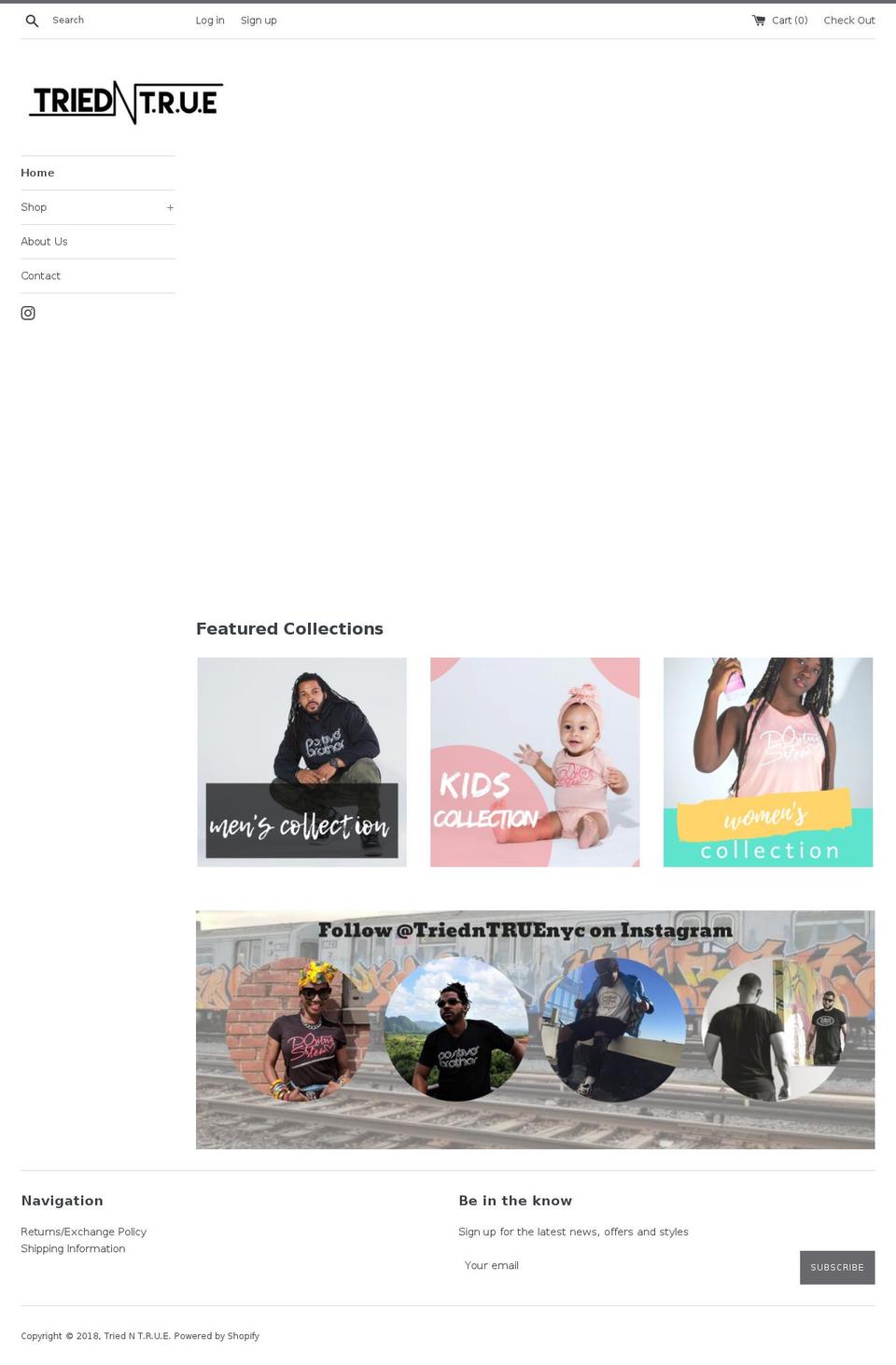 triedntruenyc.com shopify website screenshot